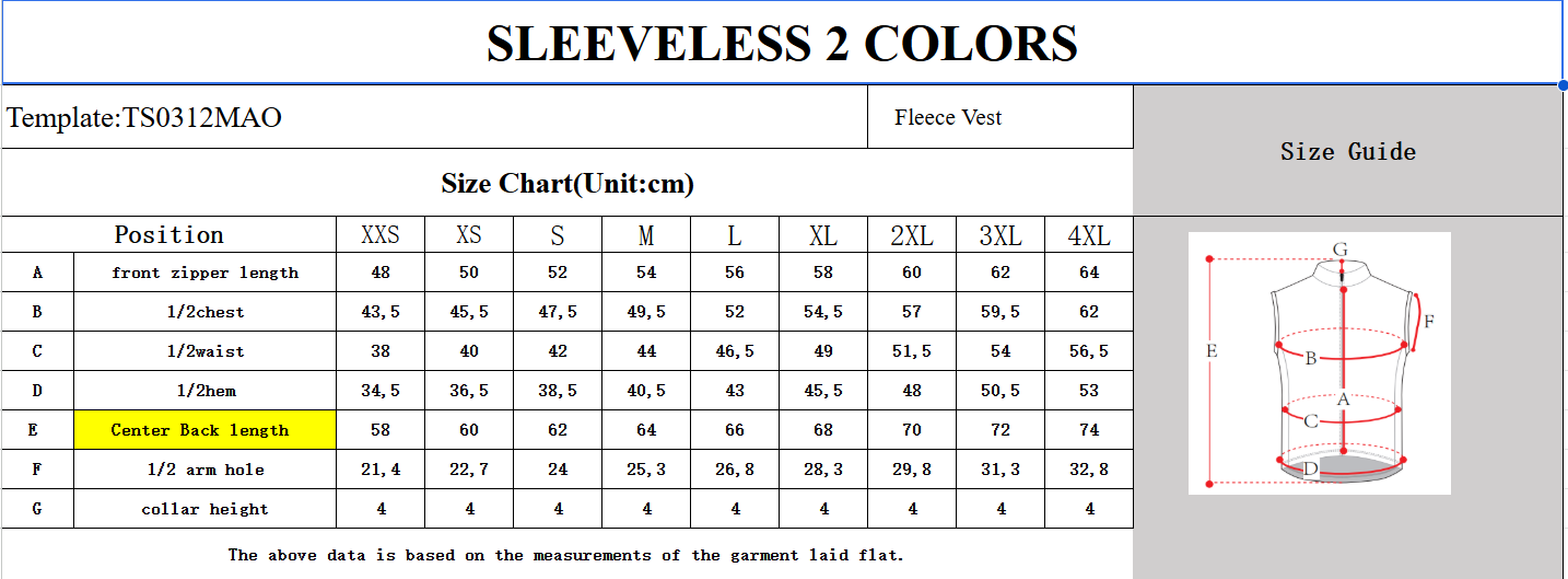 Sleeveless Fleece